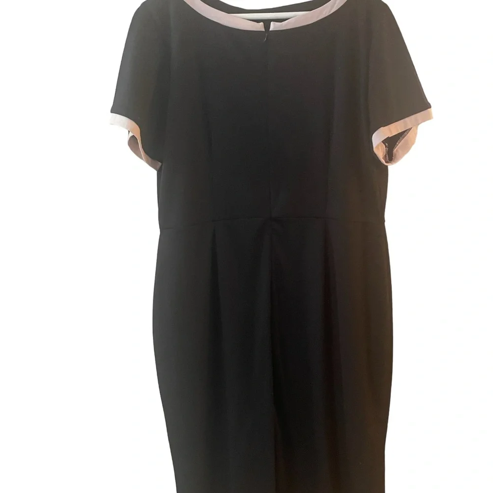 Tatyana vintage style,black and white   3 XL comfy dress - Picture 5 of 5